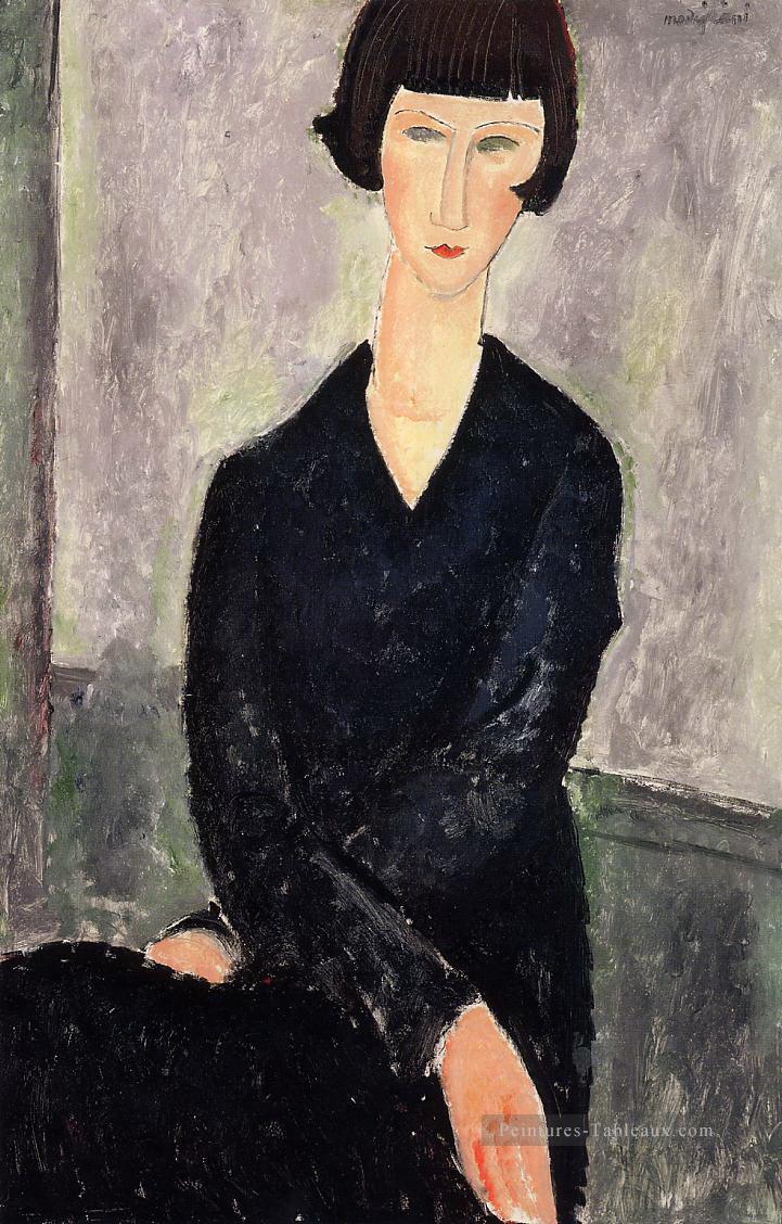 la robe noire 1918 Amedeo Modigliani Peintures à l'huile